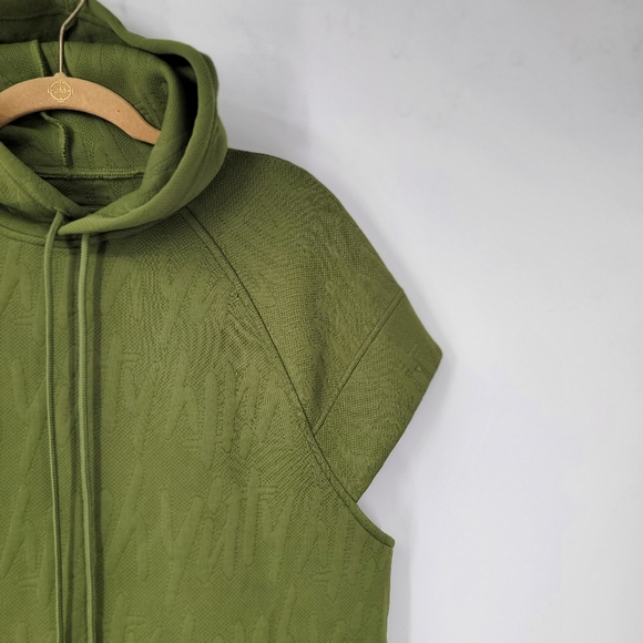 Yitty Major Label Backless Hoodie Dress Size Small Bossy Mossy Green Spellout - Picture 5 of 13